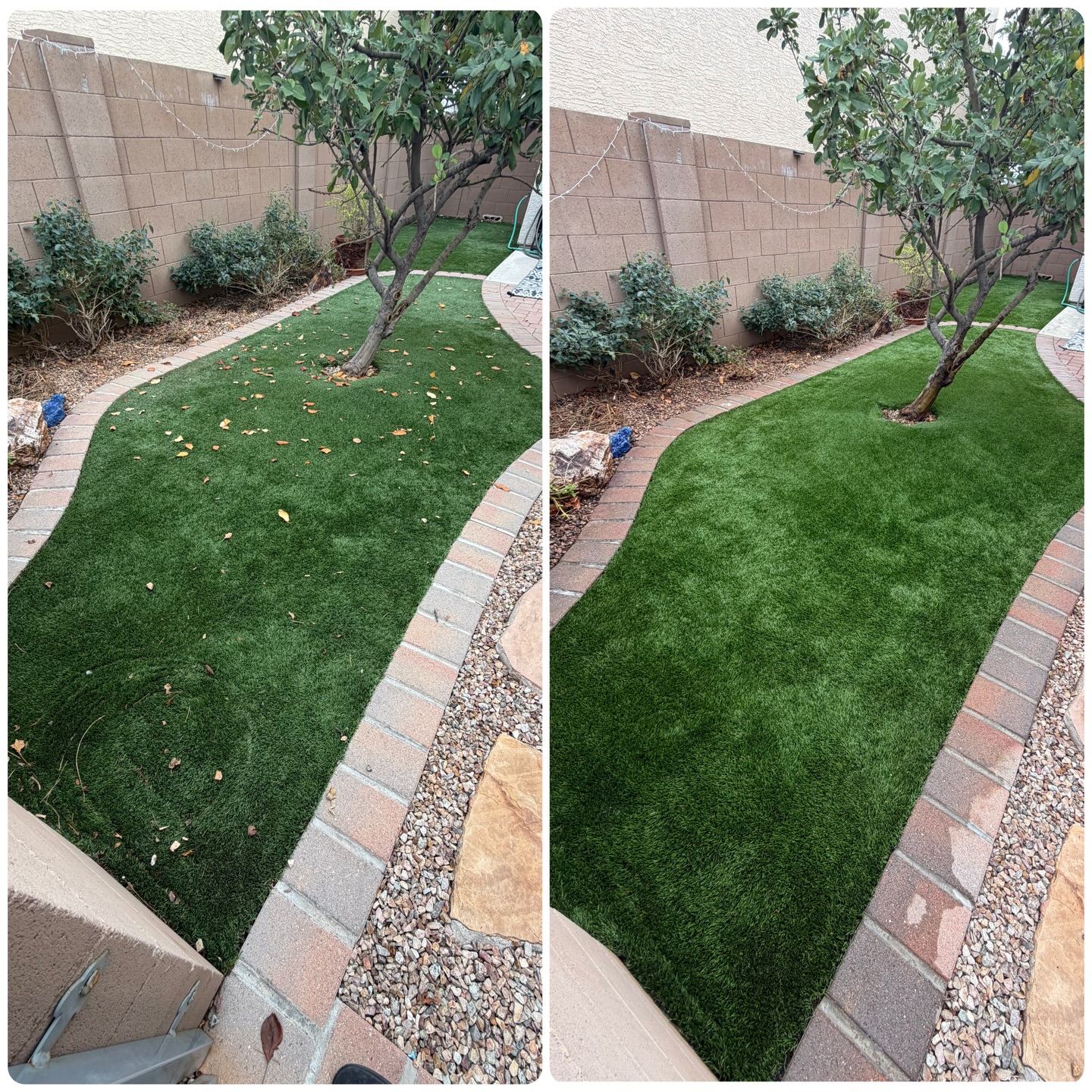 Before & After Turf Cleaning